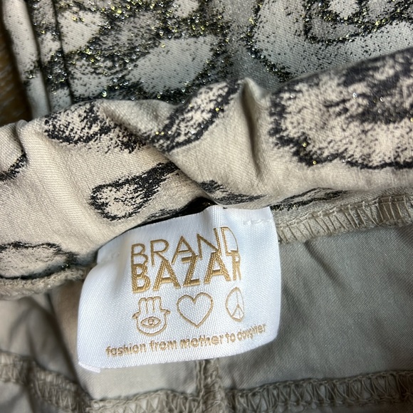 BRAND BAZAR Shimmer Animal Print Pant M - Picture 9 of 10